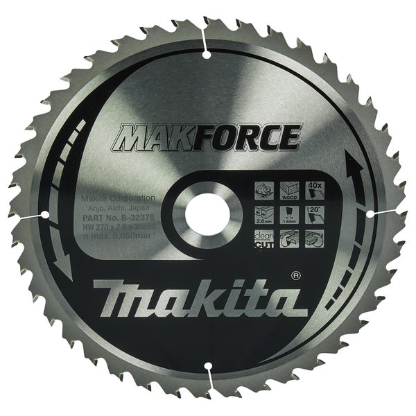 Makita MAKFORCE Sägeblatt 270x30x40Z - B-32378