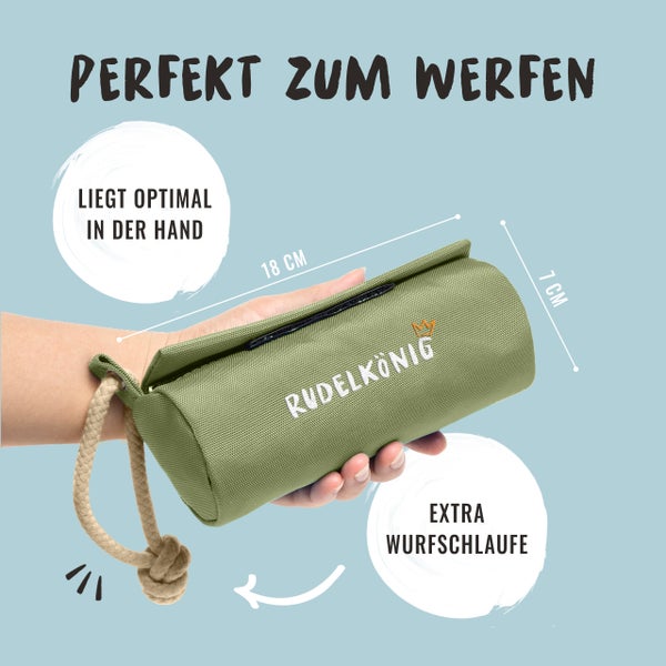 Rudelkoenig Wurfspielzeug mit Schlaufe, 18 cm Länge