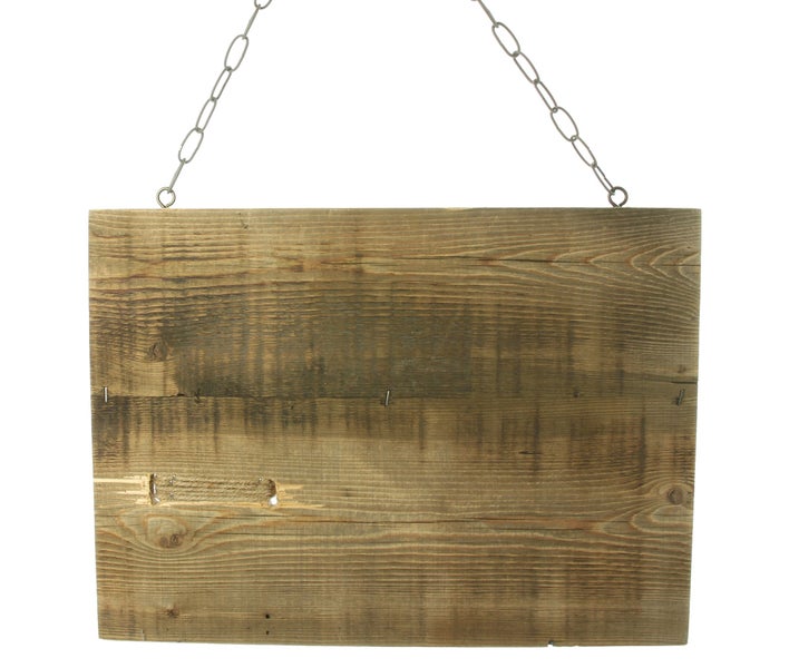 FRANK FLECHTWAREN | Schild Lieblingsplatz, HOLZ, GLAS, METALL, JUTE, 38 x 28 x 12 cm
