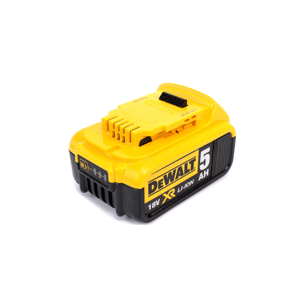 DeWalt 18 Volt XR Lithium-Ionen-Akku mit 5 Amperestunden.