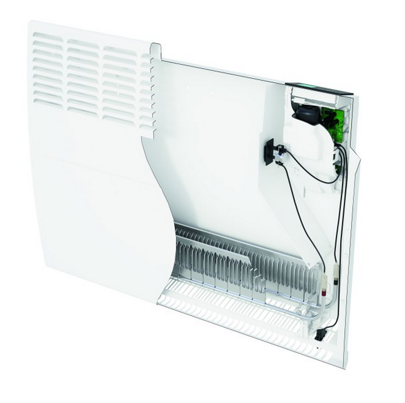 Konvektor Quality Heating Atlantic F125-D 61x46 cm 1500W Aluminium Weiß inkl. digitalem Thermostat, IP24 Feuchtraum geeignet, Energiesparmodus, Fenstererkennung, Frostschutz, Kindersicherung