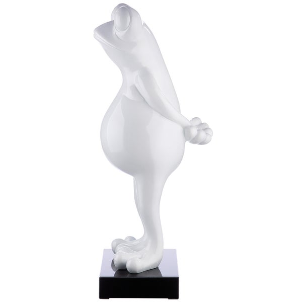 Skulptur GILDE Dekoration Höhe 65,5cm Breite 32cm weiß Kunstharz