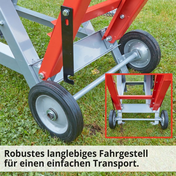 Fahrgestell mit Rädern für einfachen Transport