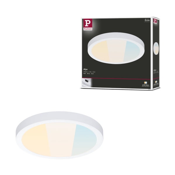 Runde LED Deckenleuchte mit flachem Design und Rahmen