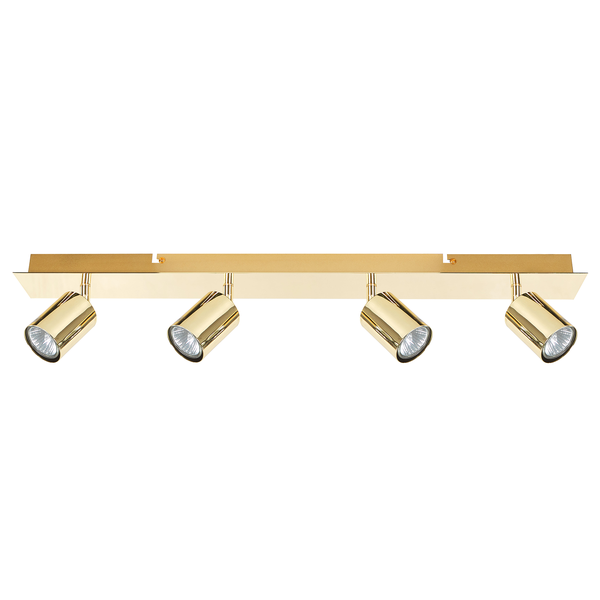 Strahler 4-flammig TIGRIS verstellbar Metall Gold