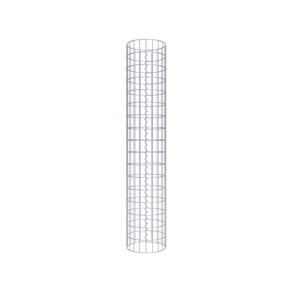 Gabionensäule Durchmesser 32 cm, MW 5 x 10 cm rund - Höhe: 1,70 m