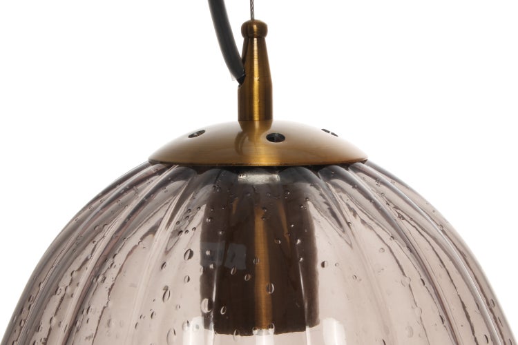 Retro Glas Lampe Hängeleuchte Wohnzimme Hängeleuchte Grau | Wohnzimmer Esszimmer Leuchte