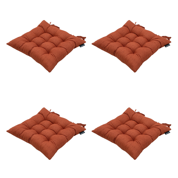 Sitzkissen Basic terra - Ca. 46x46 cm - 4er-Set