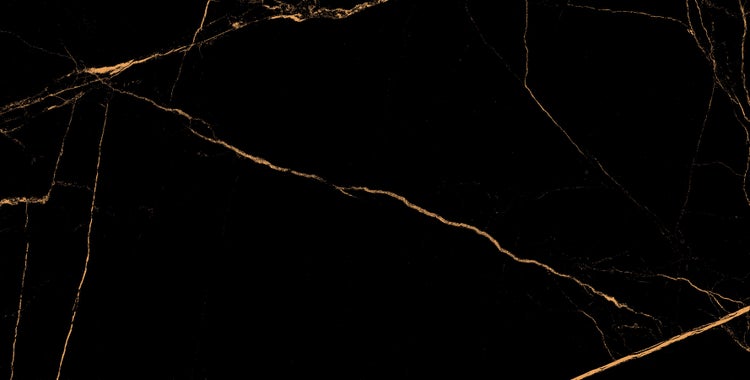 Dekorfliese mit Marmoroptik und goldenen Adern