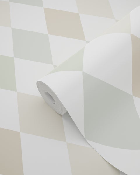 Tapetenrolle mit geometrischem Muster