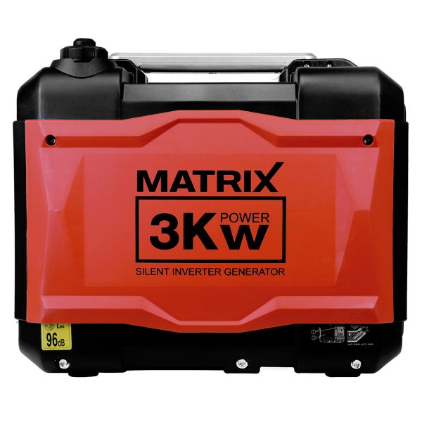 Inverter Stromerzeuger Matrix PG 3000i-USB – Benzin, 3300 Watt, leise, tragbar
