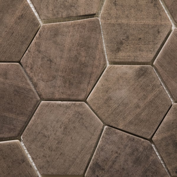 Mosaikfliesen in Sechseckform