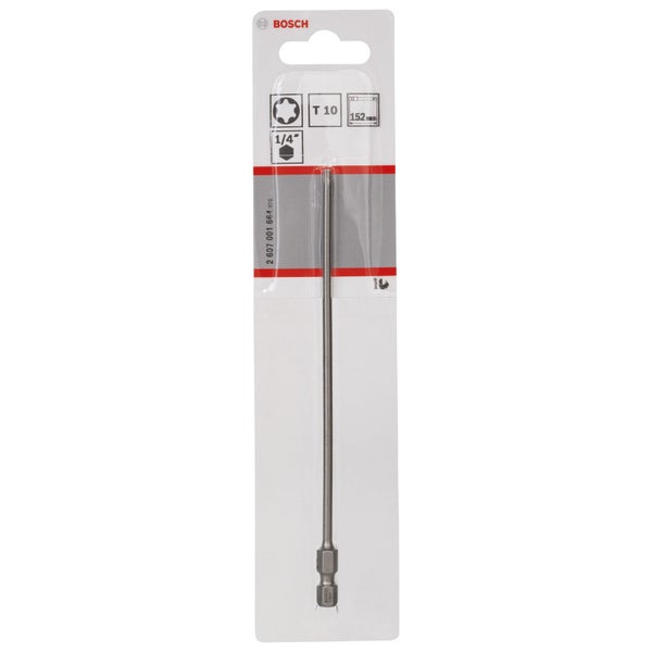 Bosch 1x Schrauberbit Extra-Hart, T10, 152 mm - 2607001664