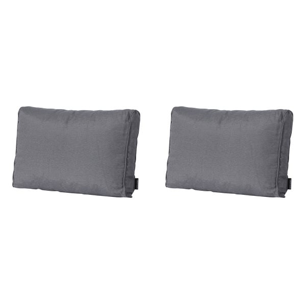Lounge Rückenkissen Panama grau - ca. 40x60 cm - 2er-Set