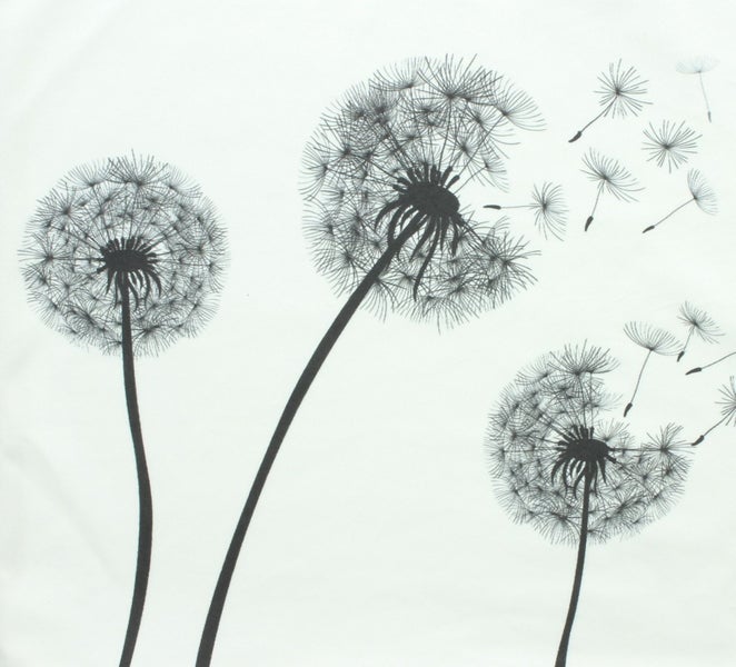 FRANK FLECHTWAREN | Kissenhülle Pusteblume, POLYESTER, 45 x 45 cm