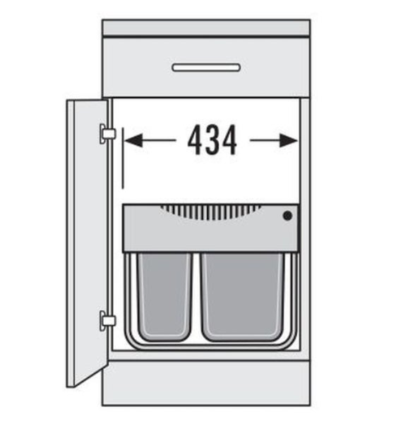 Hailo Raumspar-Tandem-S 50 1x12+2x8.5l. Vollauszug