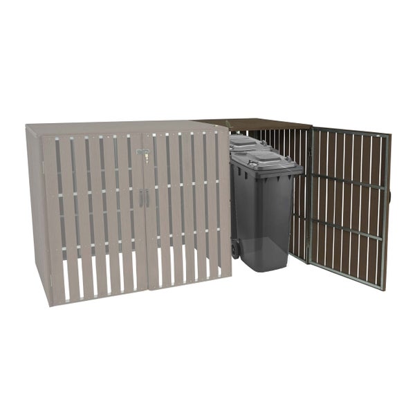 Mülltonnenbox für zwei Mülltonnen