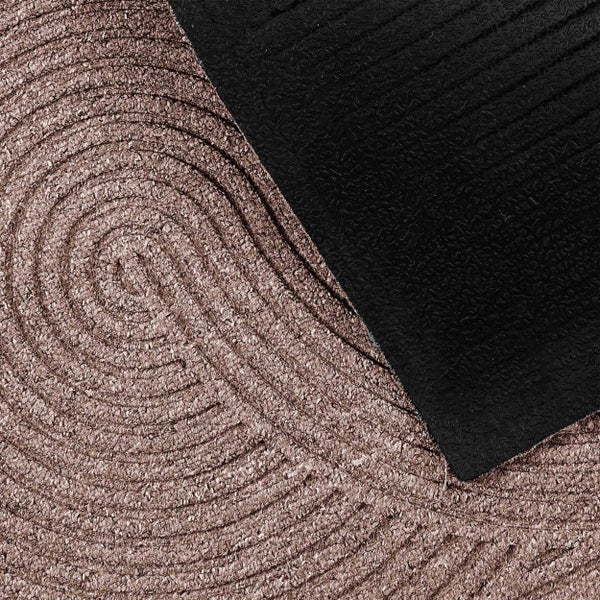 Fußmatte mit spiralförmigem Muster und rutschfester Unterseite