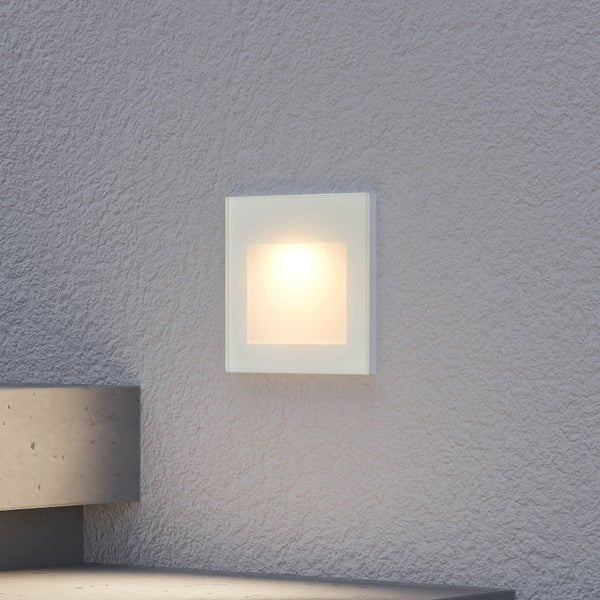 Arcchio LED Wandleuchte außen Zamo (Modern) in Weiß aus Aluminium (1 flammig, ) - Wandeinbauleuchte für Außen Wandlampe Außenwand/Hauswand Haus Terrasse & Balkon Flurleuchte