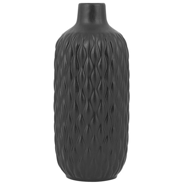 Dekovase EMAR Steinzeug 31 cm Schwarz
