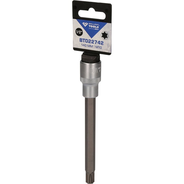 Brilliant Tools Innenvielzahn-Bit-Einsatz, 1/2 Zoll, 140 mm lang, M10