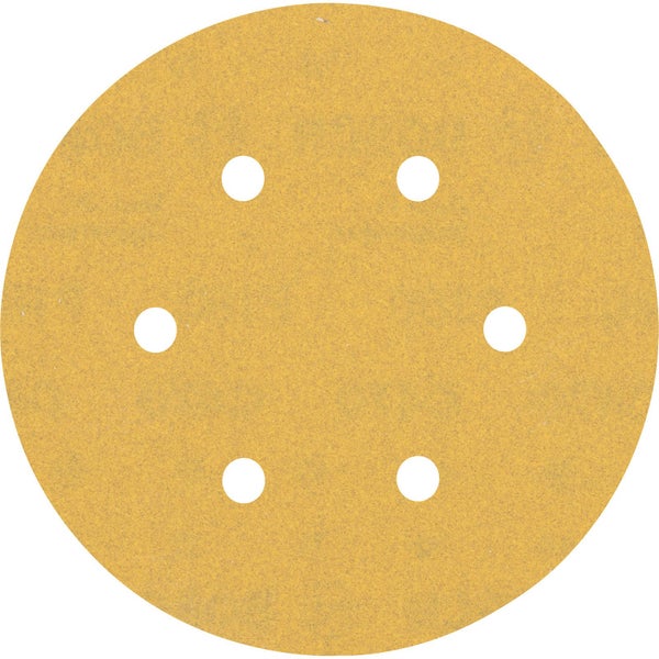 Eine Person benutzt einen Exzenterschleifer zum Schleifen einer Oberfläche.