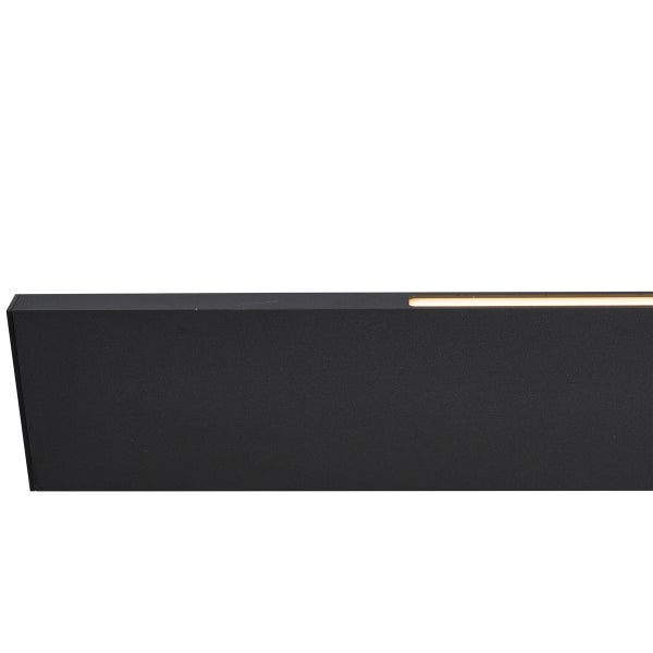 Schwarze LED Wandleuchte für den Außenbereich