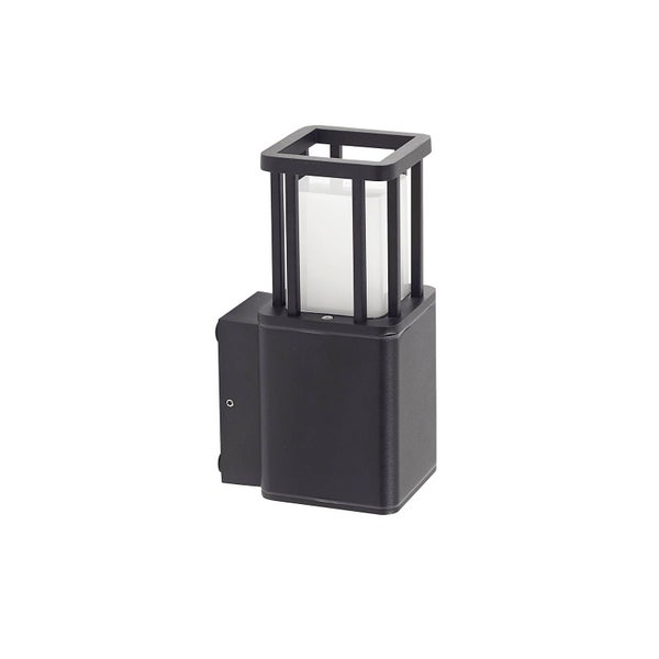 Lucande LED Wandleuchte außen Dakil (Modern) in Schwarz aus Aluminium (1 flammig, GU10) - Außenwandleuchten Wandlampe Led Außenlampe Outdoor für Außenwand/Hauswand Haus Terrasse &