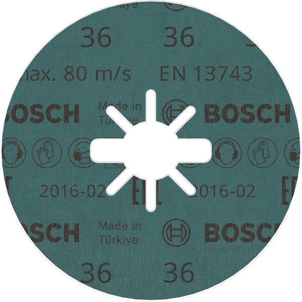 Bosch Fiberscheibe Schleifscheibe mit Körnung 36