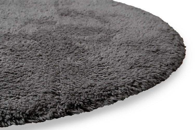 Badteppich Grau Ole WECONhome Basics 90 cm rund