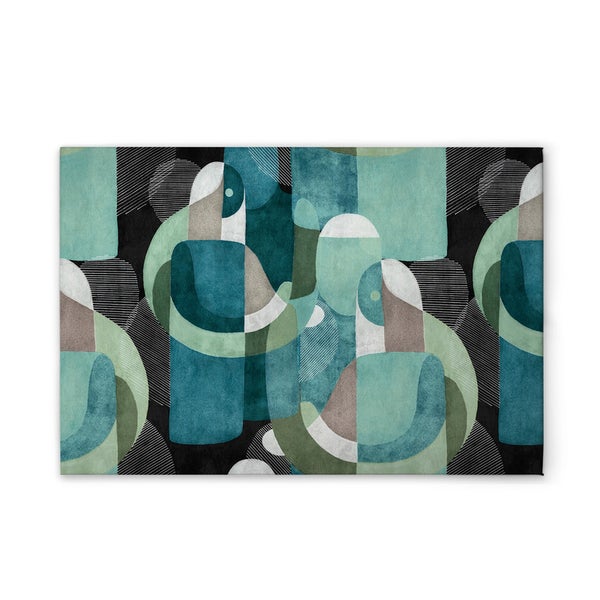 Teppich mit abstraktem geometrischen Muster