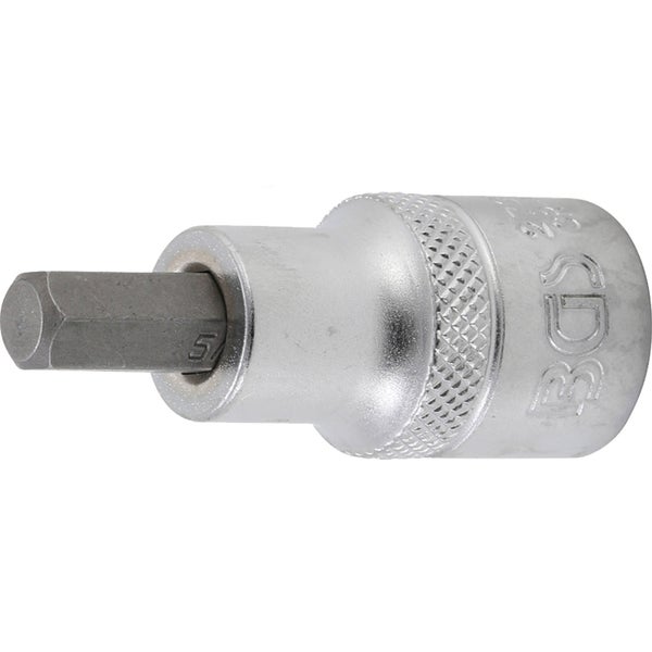 BGS Bit-Einsatz Länge 55 mm Antrieb Innenvierkant 12,5 mm (1/2) Innensechskant 5/16 - 2735