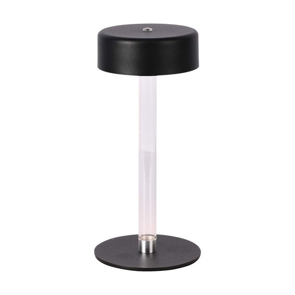 V-TAC VT-7567-B - Designer Lamps - Wiederaufladbare Tischlampen - IP20 - Black+Transparent - 3