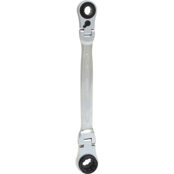 KS TOOLS 4 in 1 GEARplus umschaltbar Gelenk-Doppel-Ringschlüssel 10 x 13 - 17 x 19 mm - 503.4745