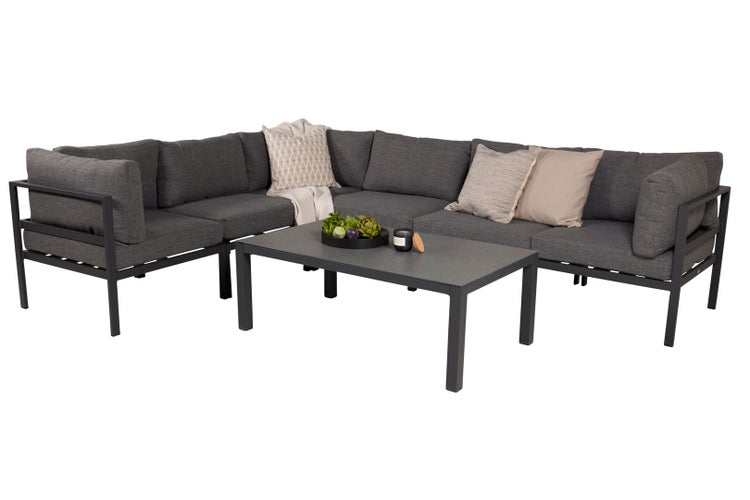 Copacabana Couchtisch schwarzes Glas. 70 X 70 X 45 cm