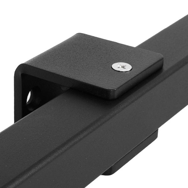 Halter für Design-Treppengeländer schwarz quadratisch