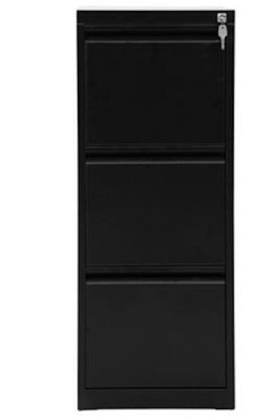 PROREGAL Hängeregistraturschrank 3 Schubladen Mare HxBxT 101 x 40 x 62 cm Schwarz