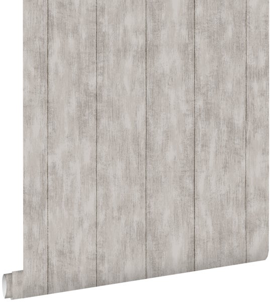 ESTAhome Tapete Holz-Optik Taupe - 53 cm x 10.05 m - 128010