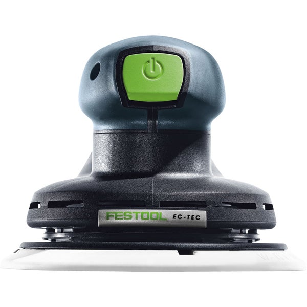 Festool EC-TEC Exzenterschleifer mit Ein- und Ausschalter und rundem Schleifteller.