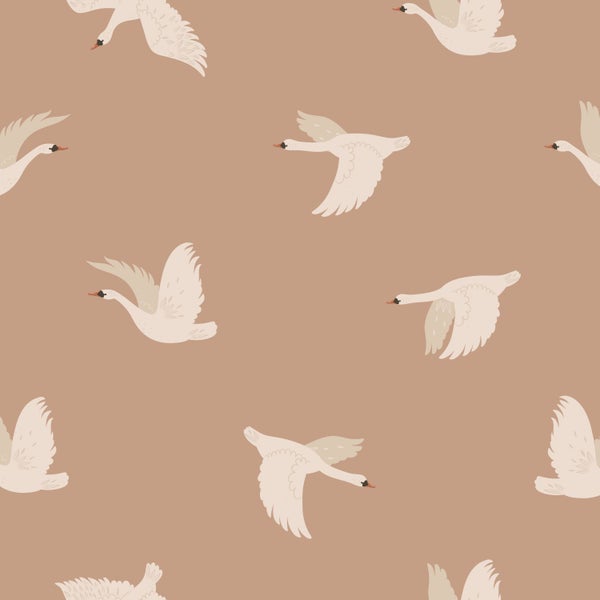 Muster mit fliegenden Schwänen