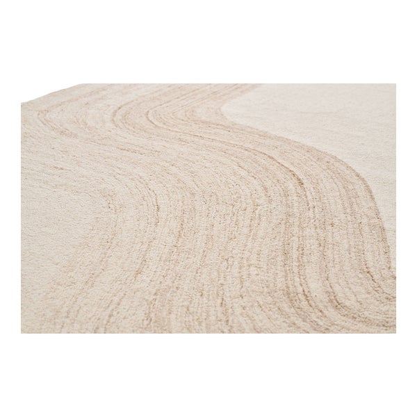 Surat Teppich handgewebt, 160x230cm braun, rohweiß. 160 X 230 X 1 cm