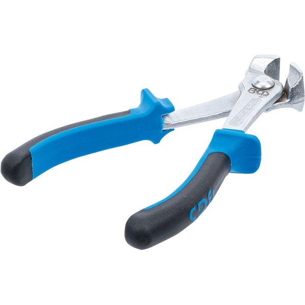 Nagelknipser mit blau-schwarzen Griffen