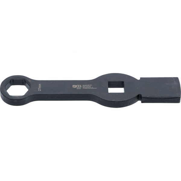 BGS Schlag-Ringschlüssel Sechskant mit 2 Schlagflächen SW 27 mm - 35357