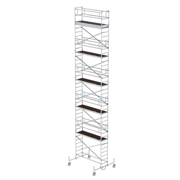 MUNK Rollgerüst mit Fahrbalken 0,75x2,45m Plattform 12,45m AH