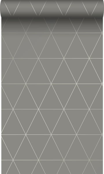Origin Wallcoverings Tapete grafische Dreiecke Grau - 0,53 x 10,05 m - 347716