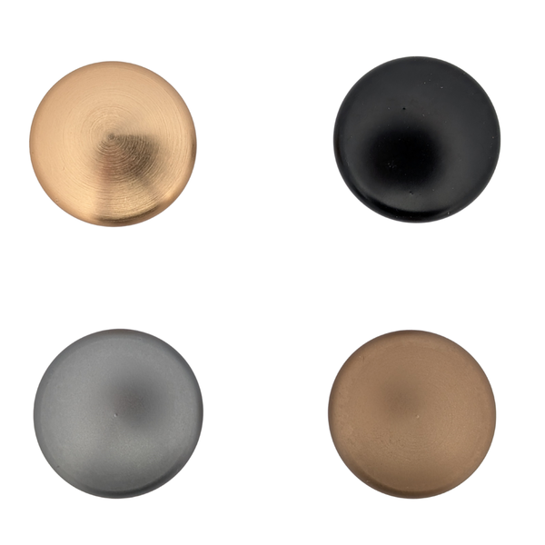 Verschiedene Möbelknöpfe im Überblick