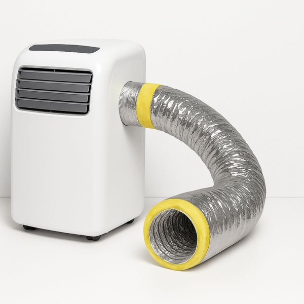 Isoflexrohr 500mm – 1 Meter isolierter Abluftschlauch für Klimageräte, Growboxen & mehr – 4-Schicht Isolierung, Hohe Schalldämpfung, Feuergeschützt & Extra Stabil