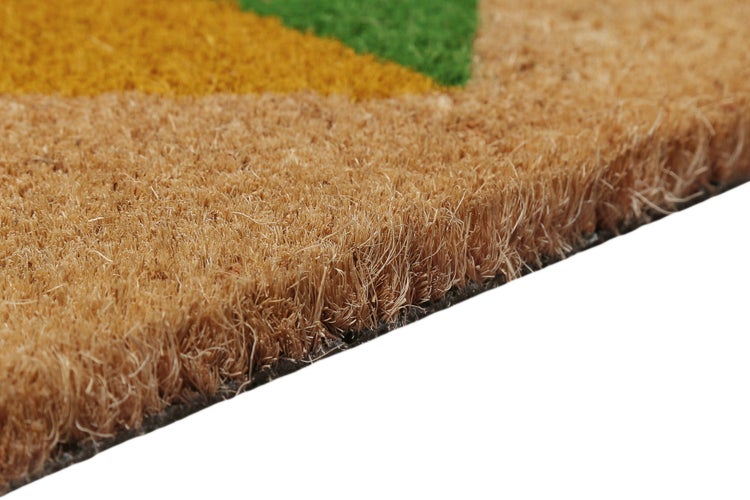 Fußmatte aus Kokosfaser Natur Bunt Home Is Where Your Heart Is WECONhome 45x75 cm