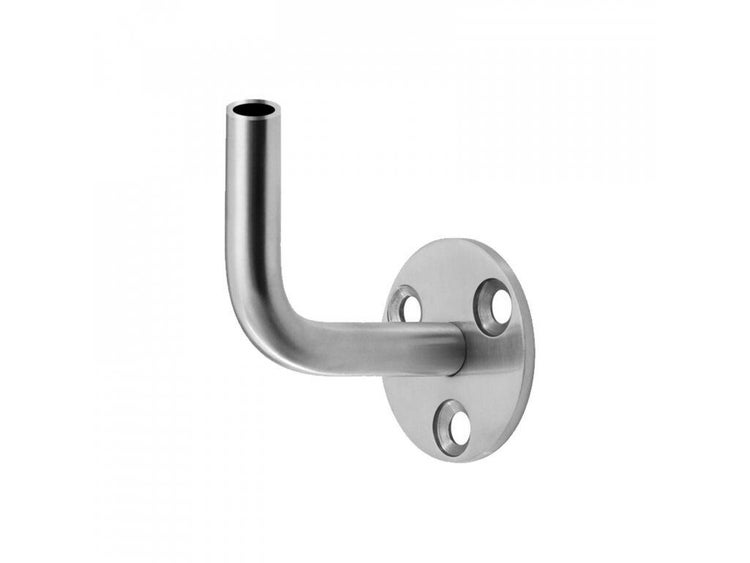 Edelstahl Handlaufhalter mit Wandplatte und drei Befestigungslöchern