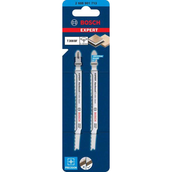 Bosch Expert Stichsägeblätter für Hartholz, T308 BF, 2 Stück